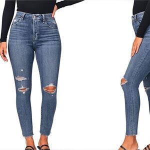 Abercrombie & Fitch The Super Skinny Ankle High Rise Jean - 28 / 6R